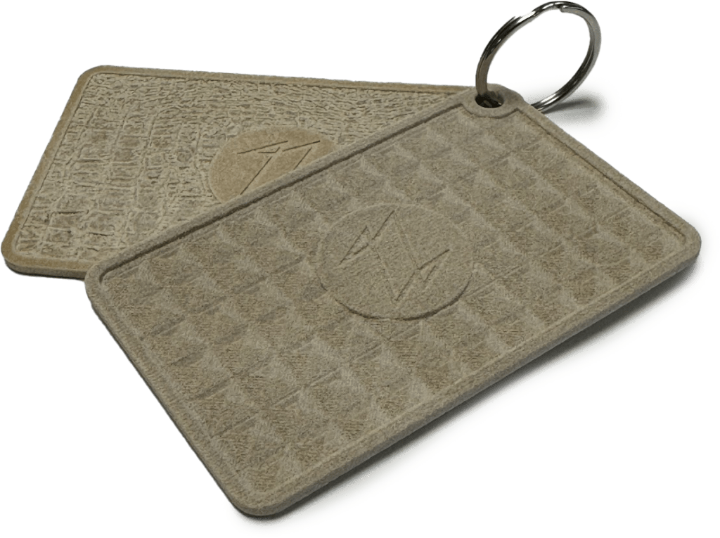Sustainable 3D printing material texture cards